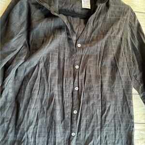 Womens large (12/14) Black Textured Shirt